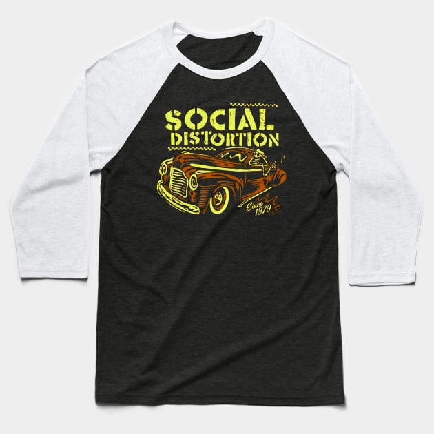 Social Distortion Baseball T-Shirt by CosmicAngerDesign
